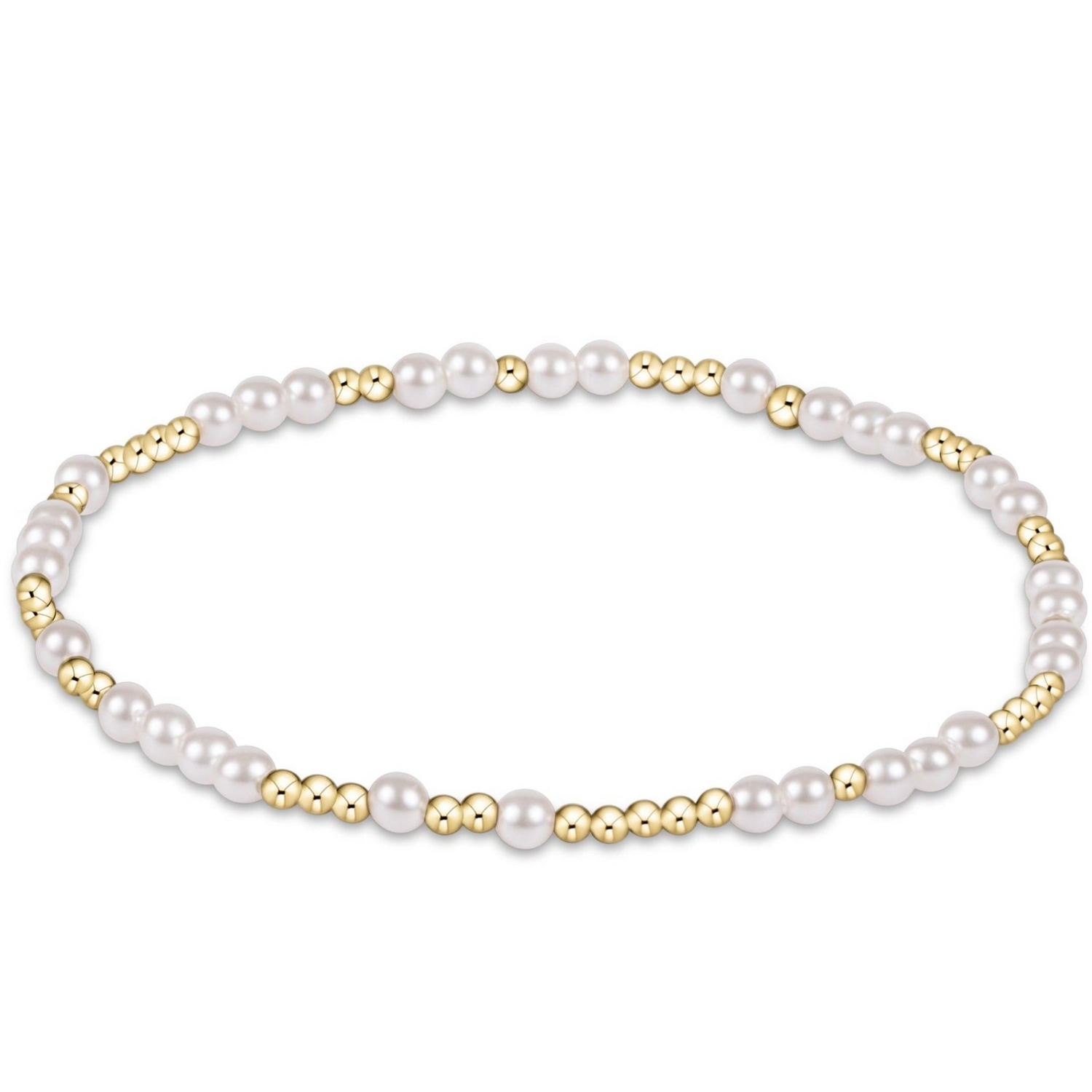 eNewton Designs egirl Hope Unwritten Pearl 3mm Bracelet
