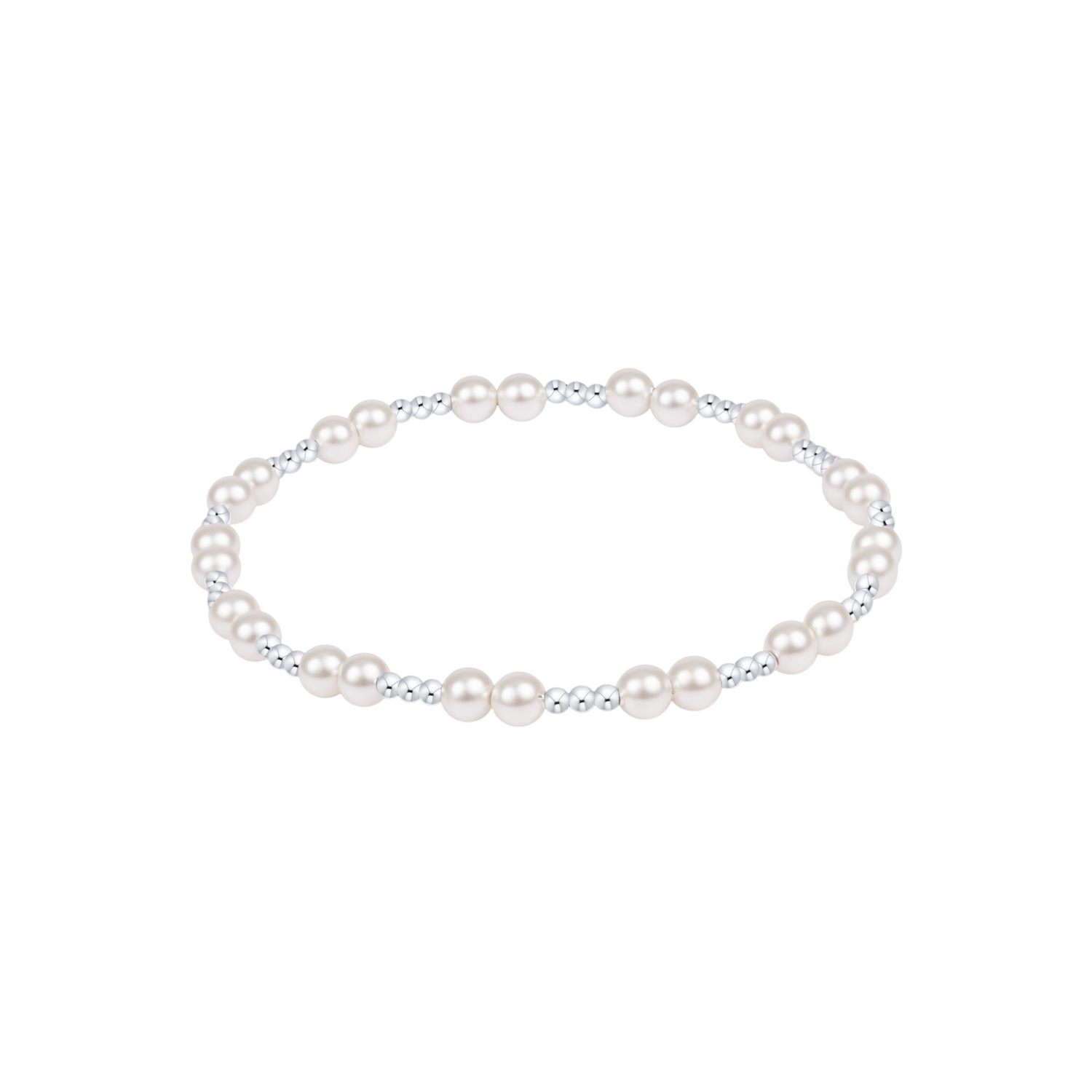 eNewton Designs Together Pearl 4mm Sterling Bracelet