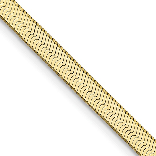 Pre-owned 10K Yellow Gold 4mm Herringbone 24" Chain