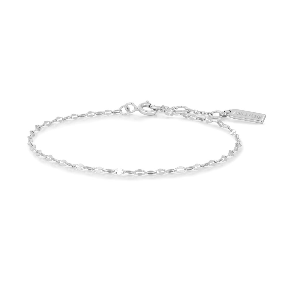 Ripple Joy Silver Textured Chain Bracelet