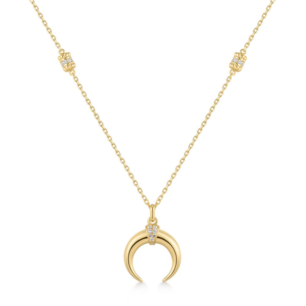 Tide Echo Gold Reversible Horn Necklace
