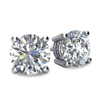 14K White Gold 0.50ct Diamond Stud Earrings