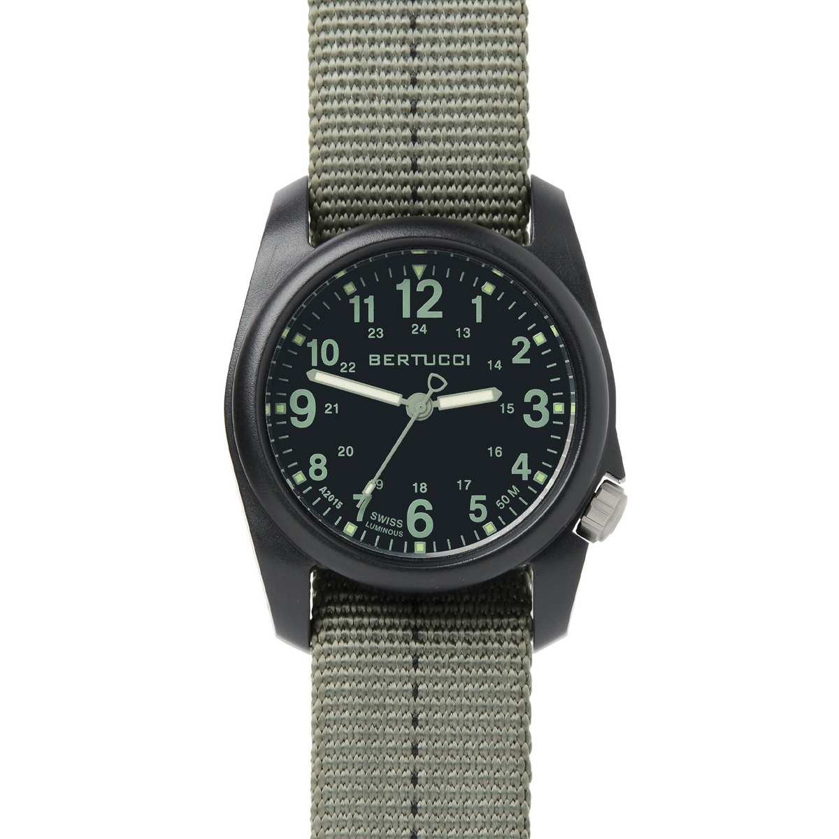 Bertucci DX3 Plus - Black with Drab Dial, Defender Drab with Black Dash Line Nylon Band