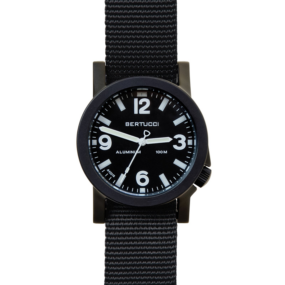 Bertucci A-6A Experior - Black Dial, Black Case, Black Nylon Band