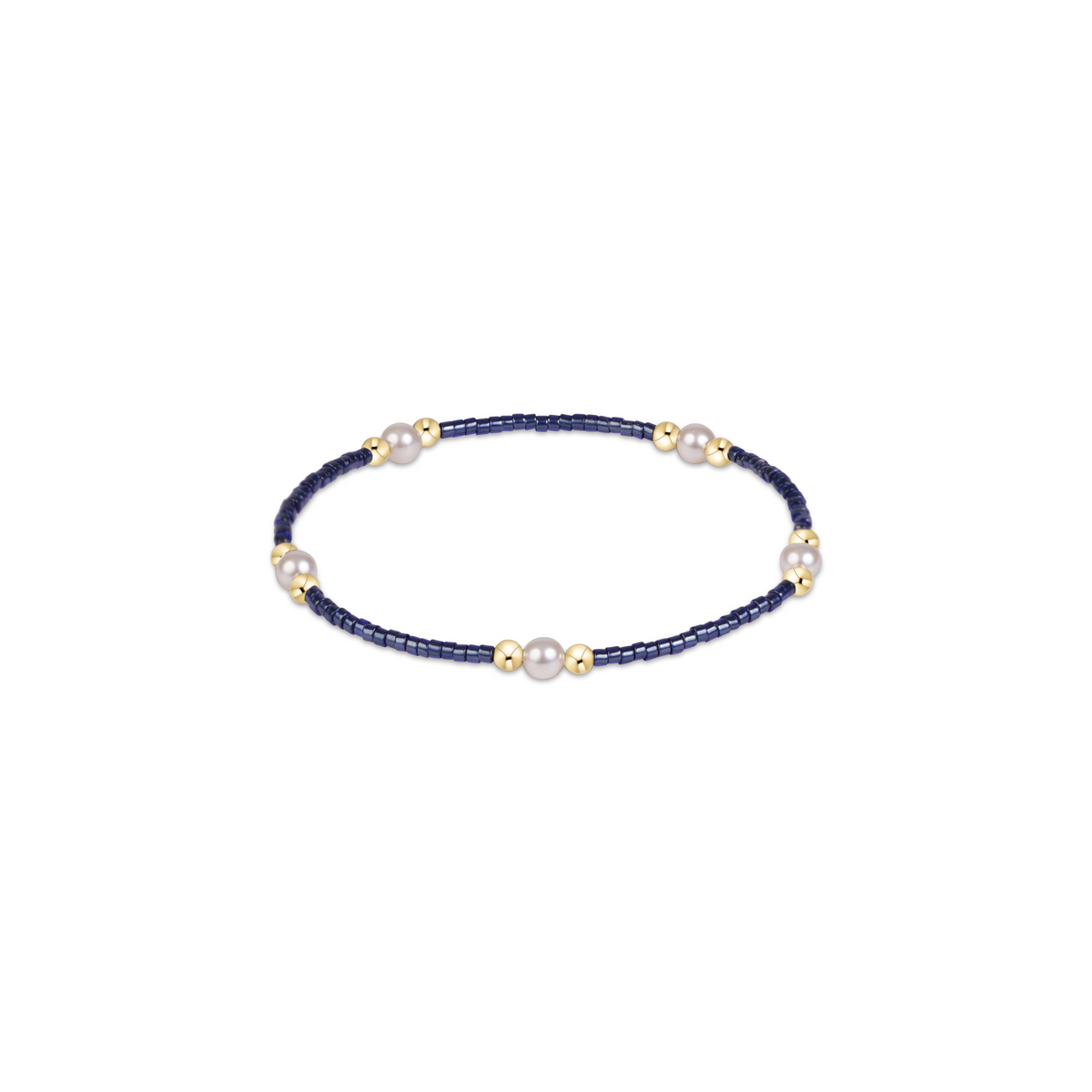 Hope Purpose Pearl Bracelet - Navy