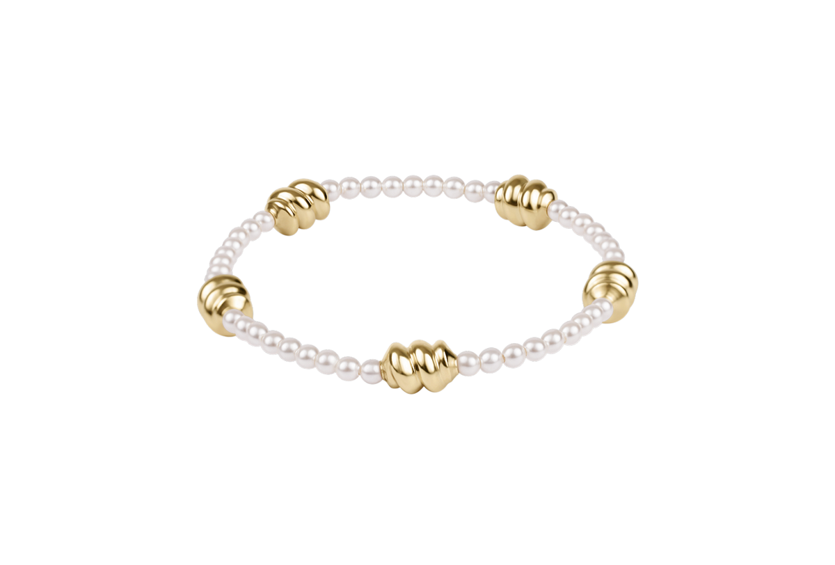 Admire Gold 3mm Pearl Bracelet
