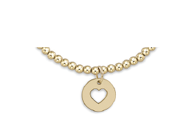 Classic Gold 3mm Bracelet - Love Gold Disc