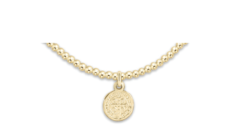 Classic Gold 2mm Bracelet - Blessing Small Gold Disc