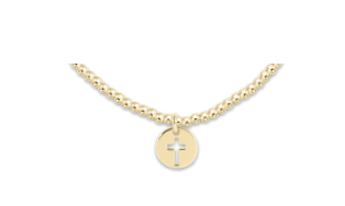 Classic Gold 2mm Bracelet - Blessed Small Gold Disc