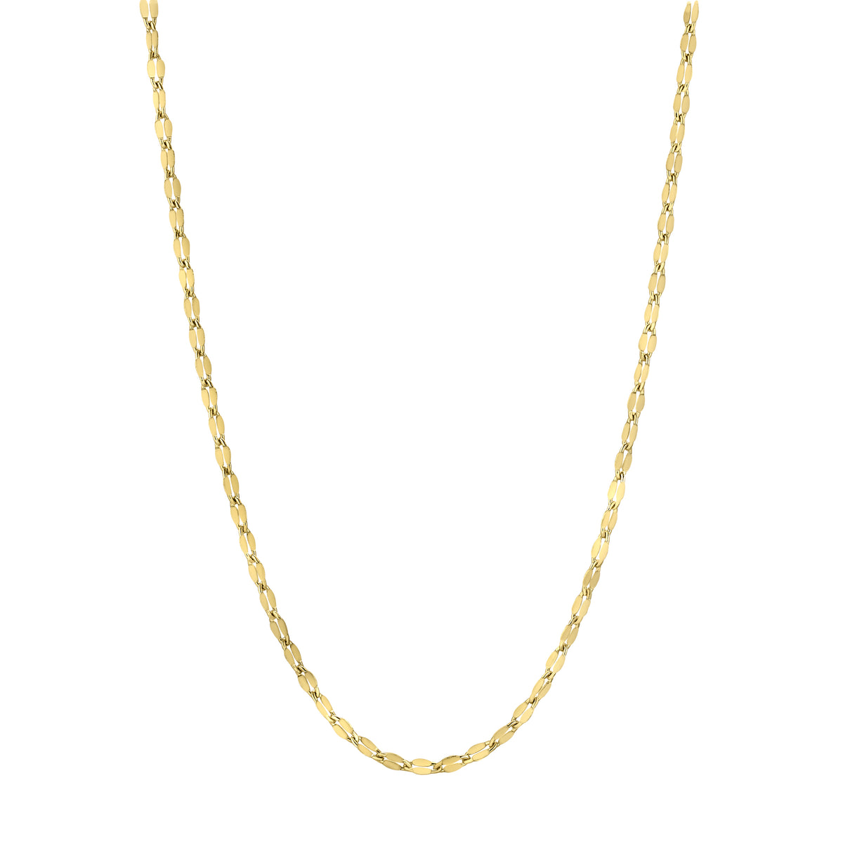 Gold Vermeil Sterling Silver 2mm Sequin Chain