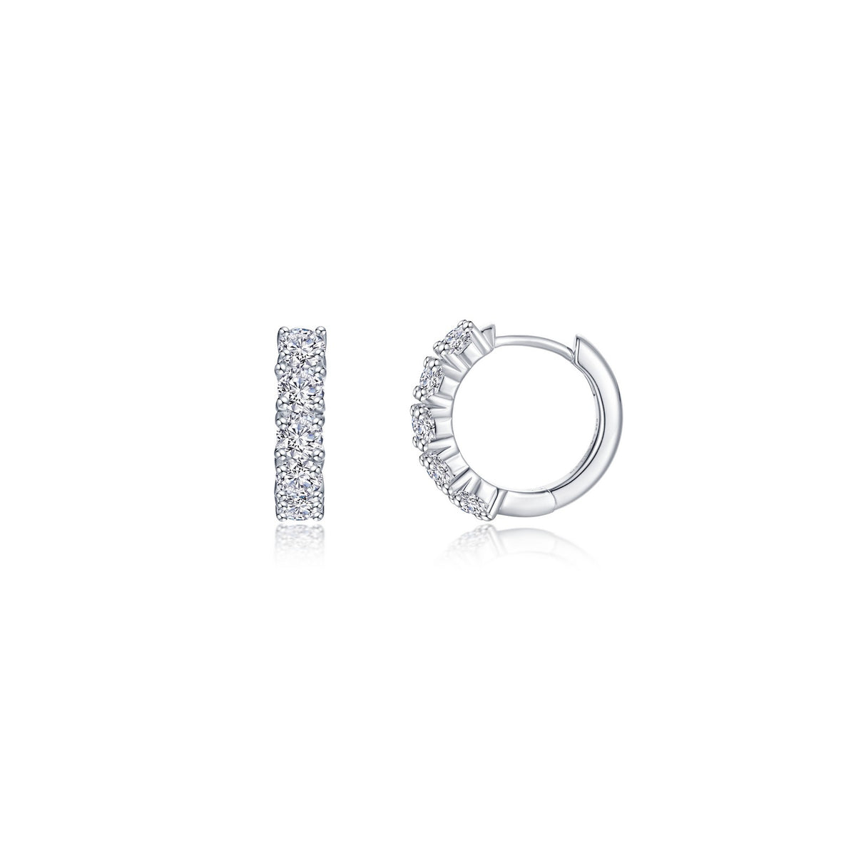 ER CL S.S. PT 1.70 CTW LG ALEXA HUGGIE HOOPS ER