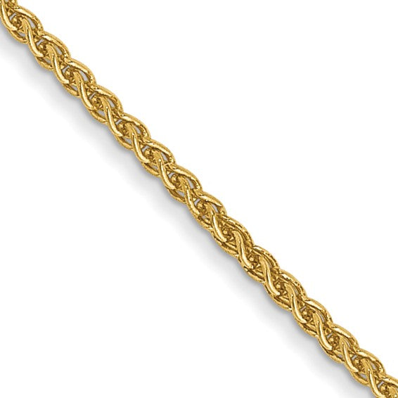 20" 14k Yellow 0.85mm Spiga with Spring Ring Clasp Chain