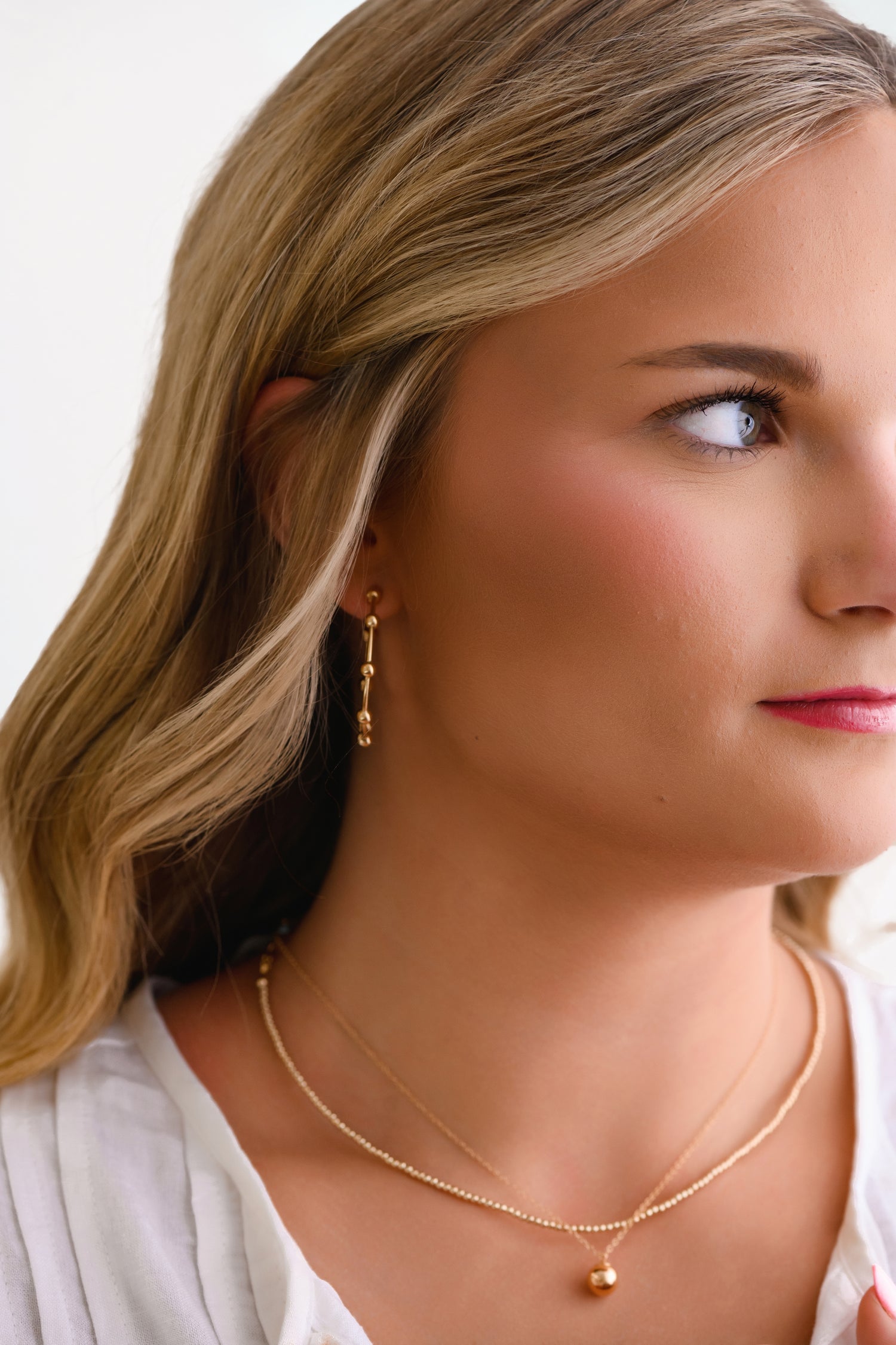 Classic Gold 3mm Beaded 15" Choker