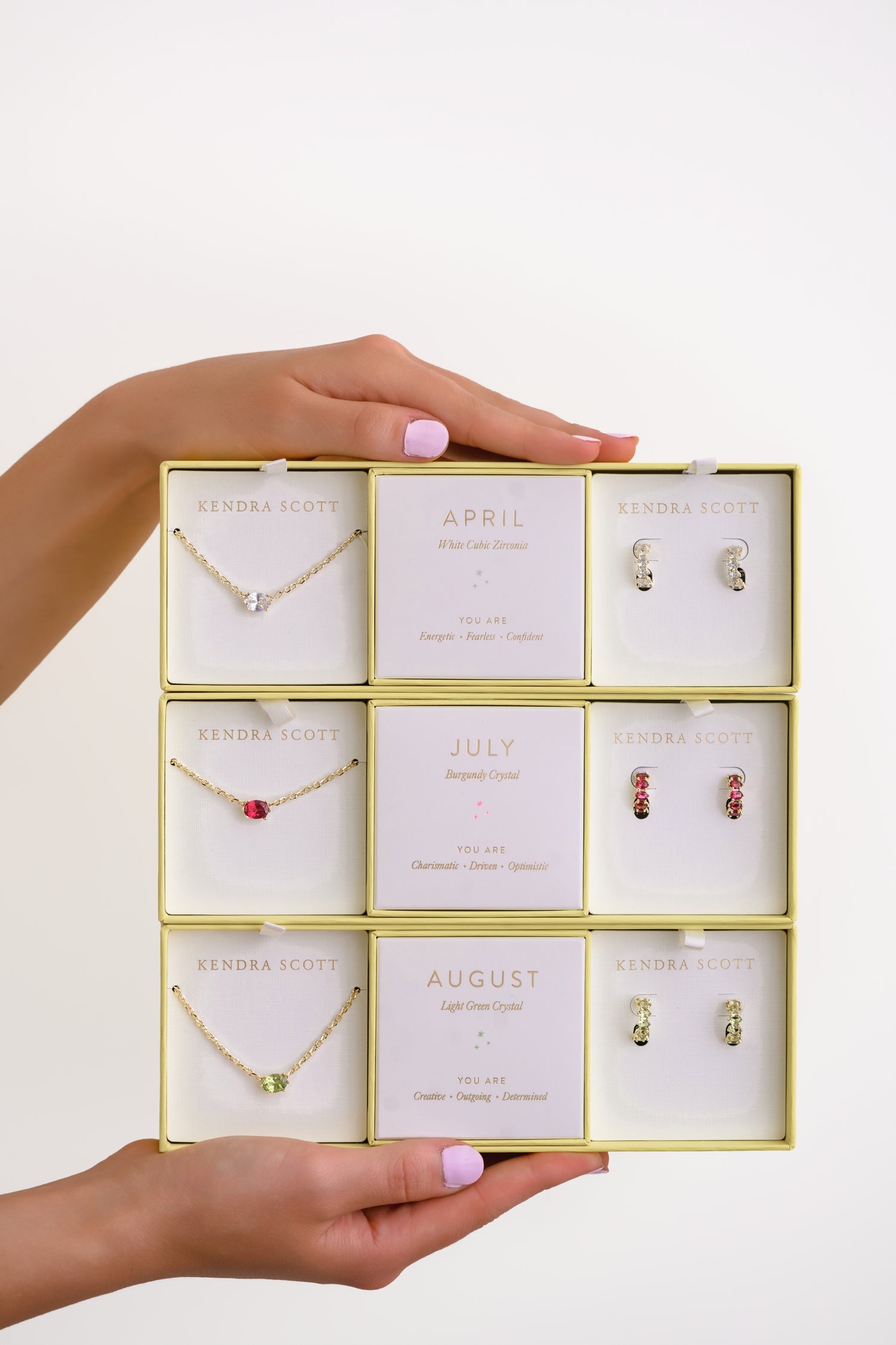 Cailin Crystal Gift Set Gold White CZ