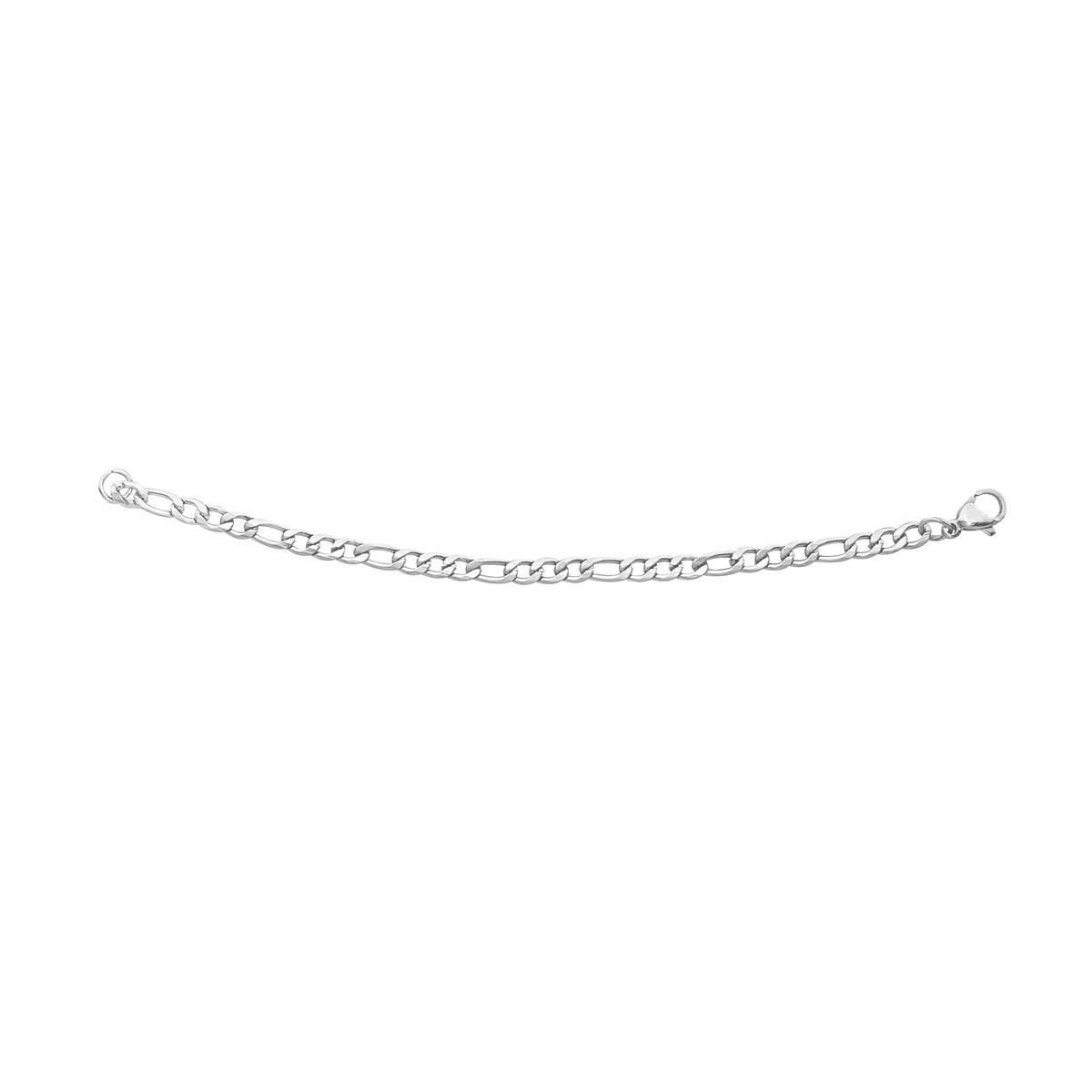 8.25" Stainless Steel 4mm Figaro Bracelet