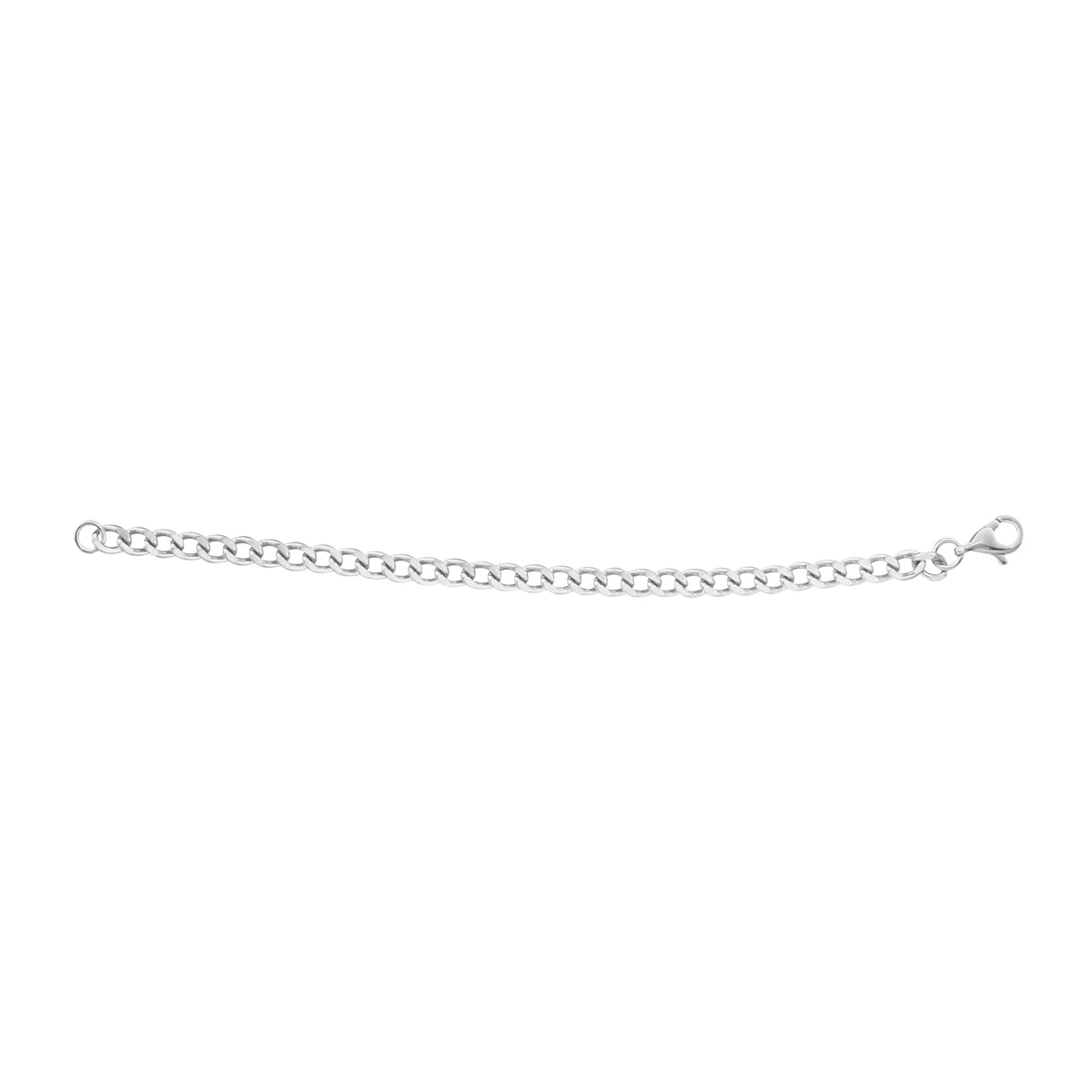 8.25" Stainless Steel 4.5mm Curb Bracelet