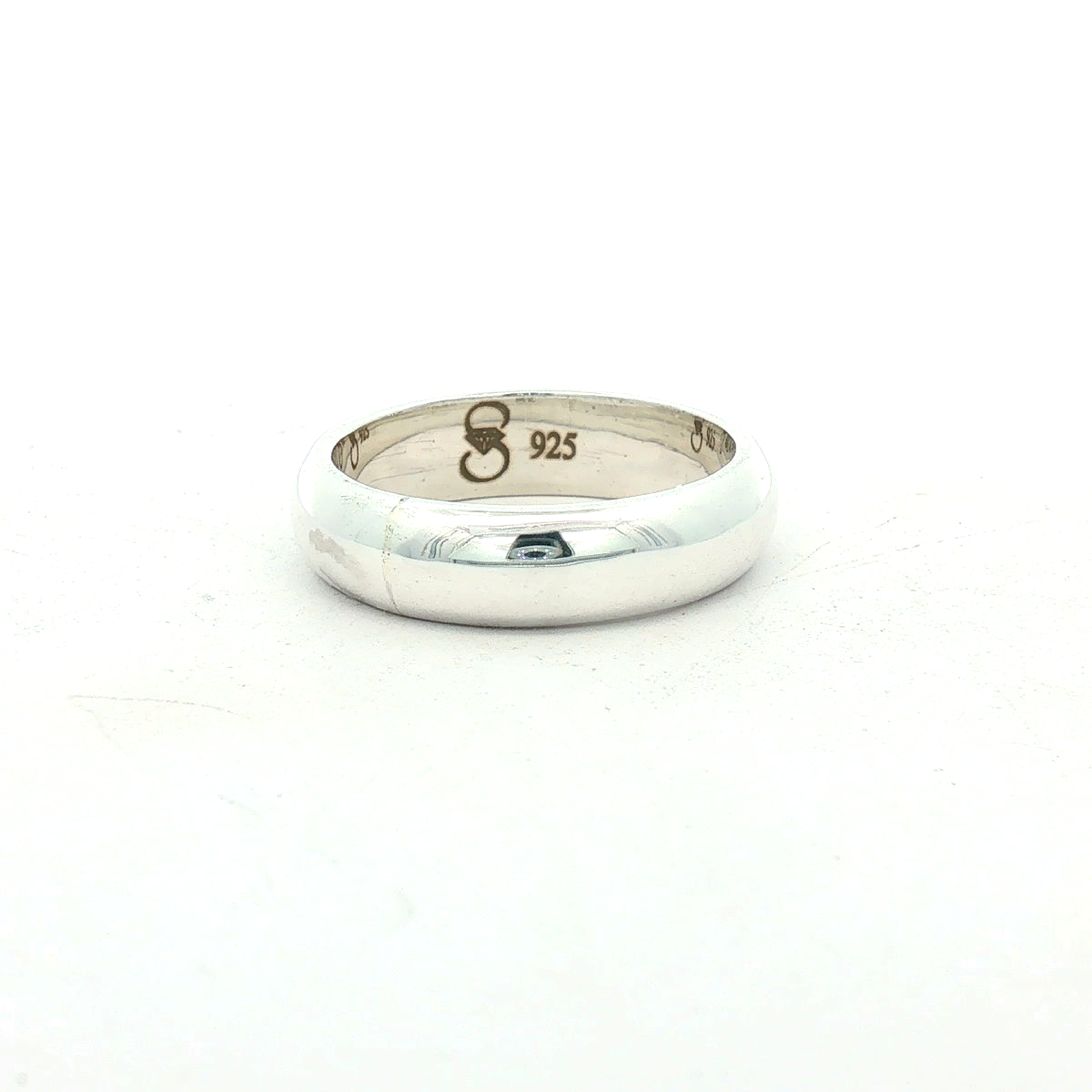 Sterling Silver 6mm Men's Wedding Band