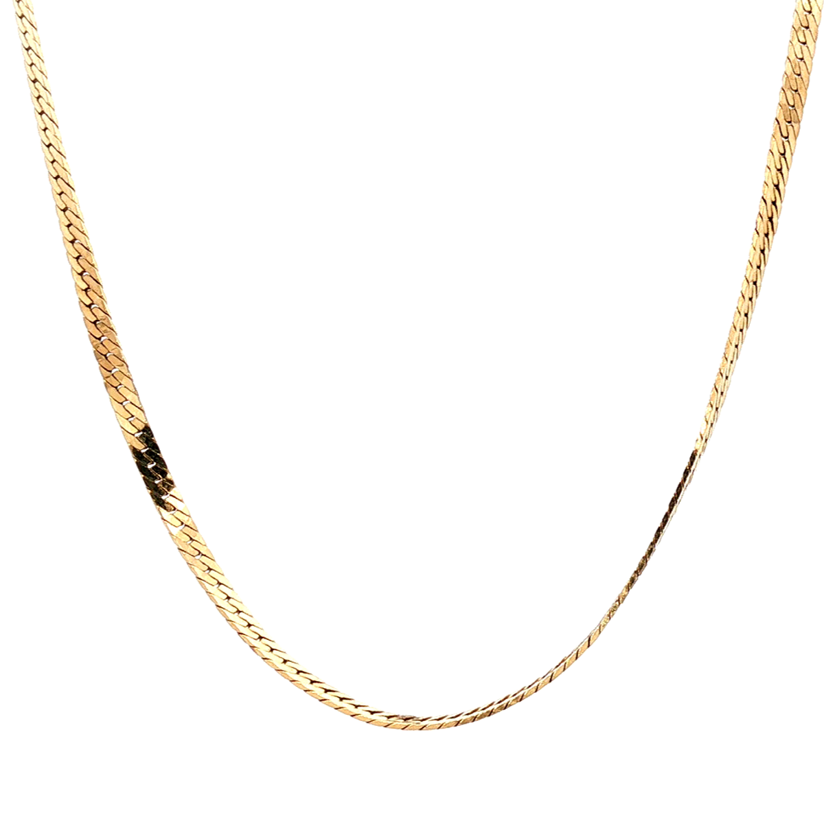 14k Yellow Gold 23" Pre-Owned Herringbone Chain