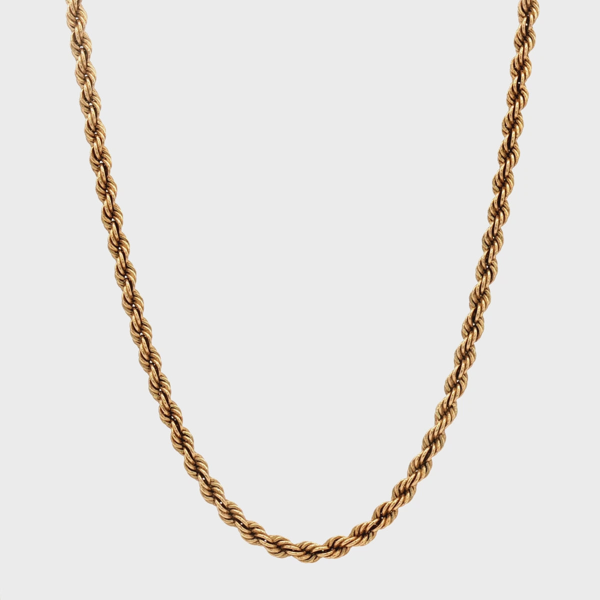 14k Yellow Gold 24" Pre-Owned Handmade Rope Chain