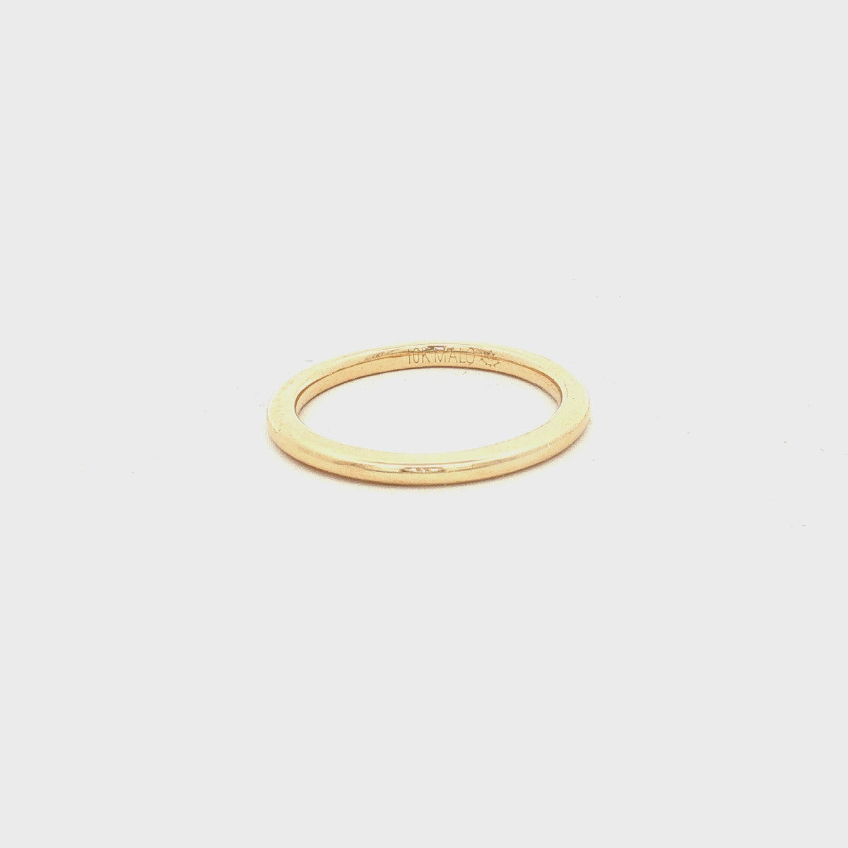 10k Yellow Gold Plain 1.5mm Wedding Band