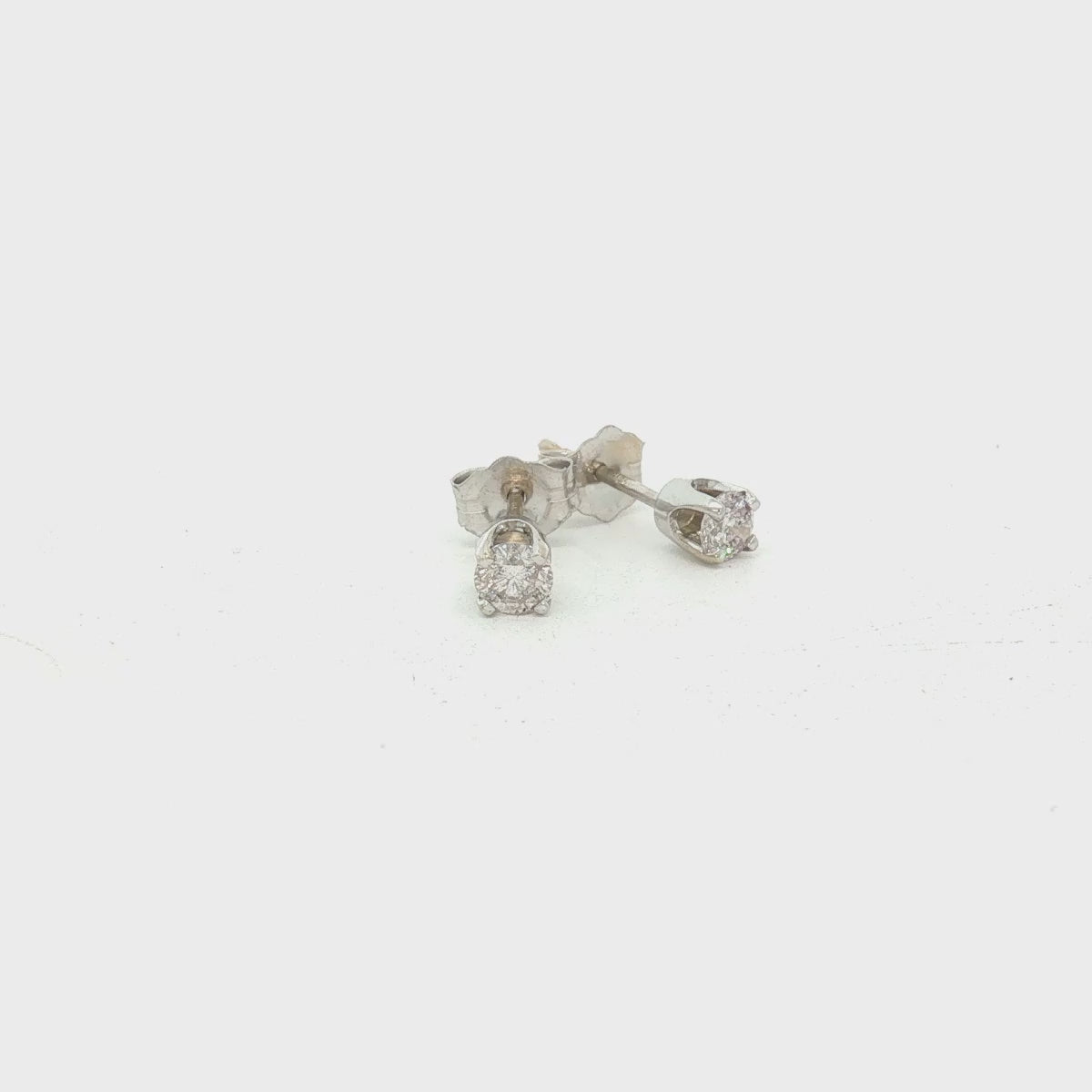 14K White Gold Lab Grown 1ctw Diamond Stud Earrings