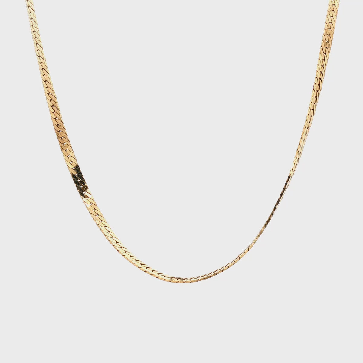 14k Yellow Gold 23" Pre-Owned Herringbone Chain