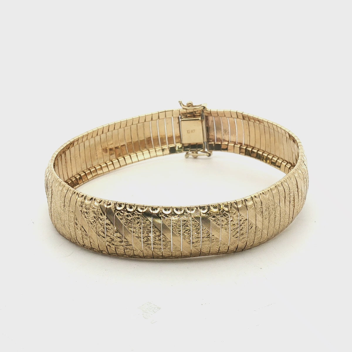 10k Yellow Gold 8" Pre-Owned Omega Bracelet