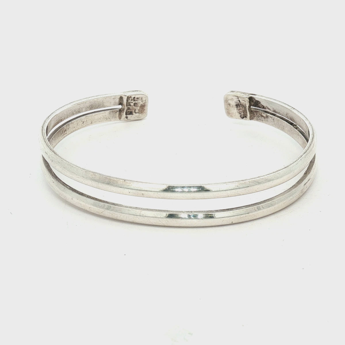 Pre-Owned Sterling Silver Split Cuff Bracelet