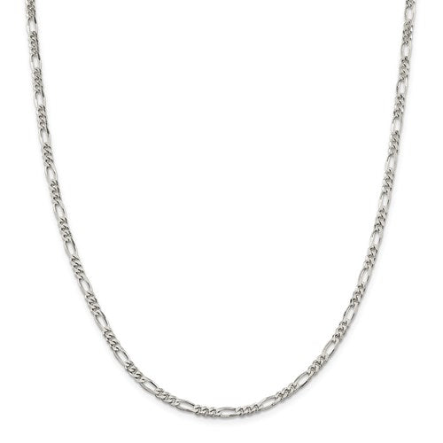 Sterling Silver 9" Figaro Chain