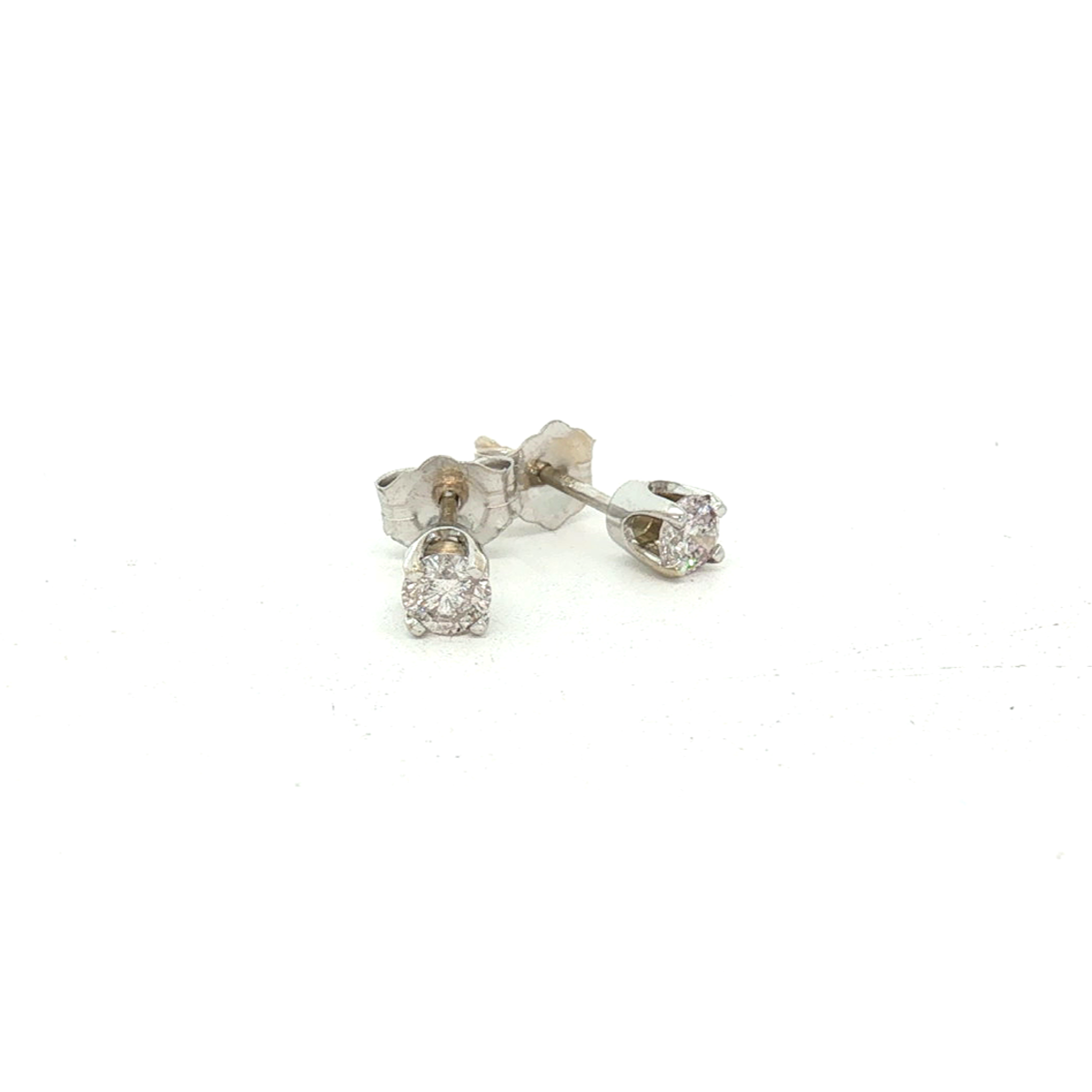 14K White Gold Lab Grown 1ctw Diamond Stud Earrings