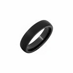 Selman's Jewelers black ceramic domed wedding band with sandblast finish, size 9.5.