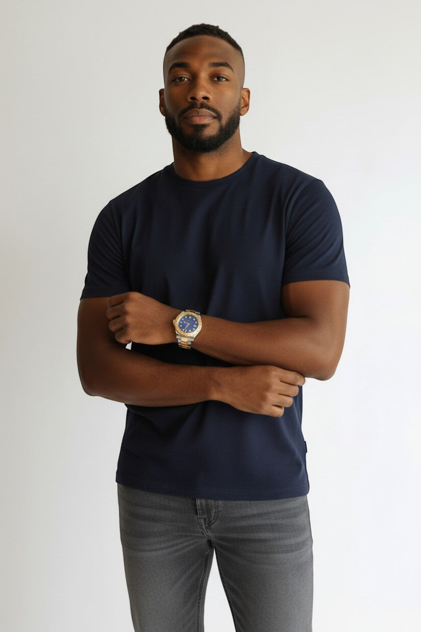 Selman's Jewelers pre-owned Rolex 40mm Yachtmaster two-tone watch with blue dial and Oyster bracelet. Year 2016.