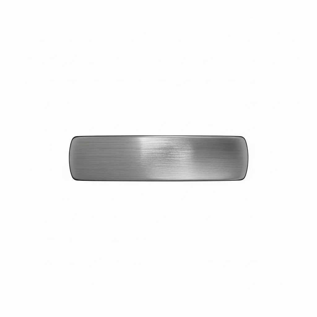 Selman's Jewelers men's domed tungsten wedding band with satin finish, size 13.